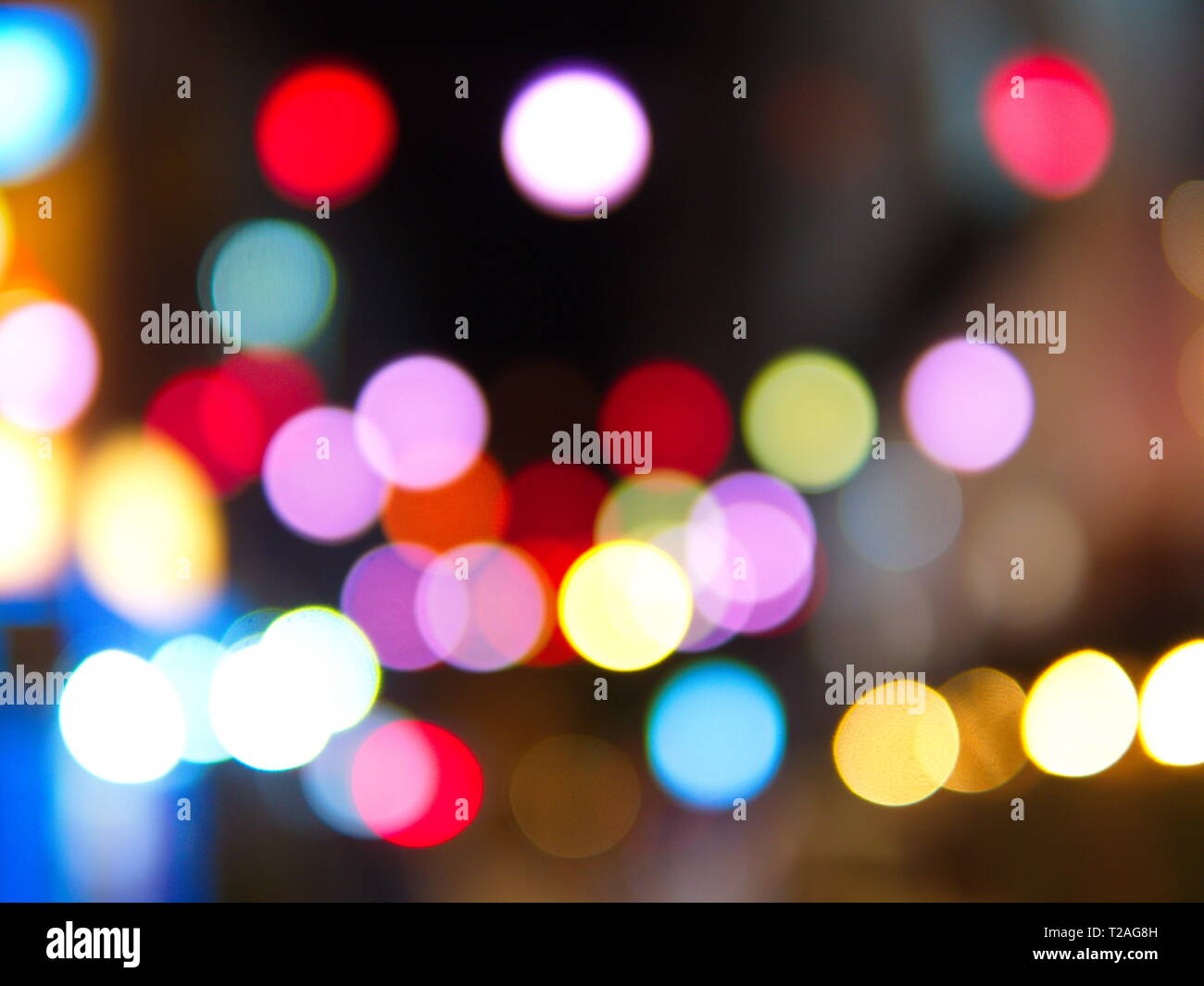 Bunte Bokeh Effekt. Hintergrund unscharf Stockfoto