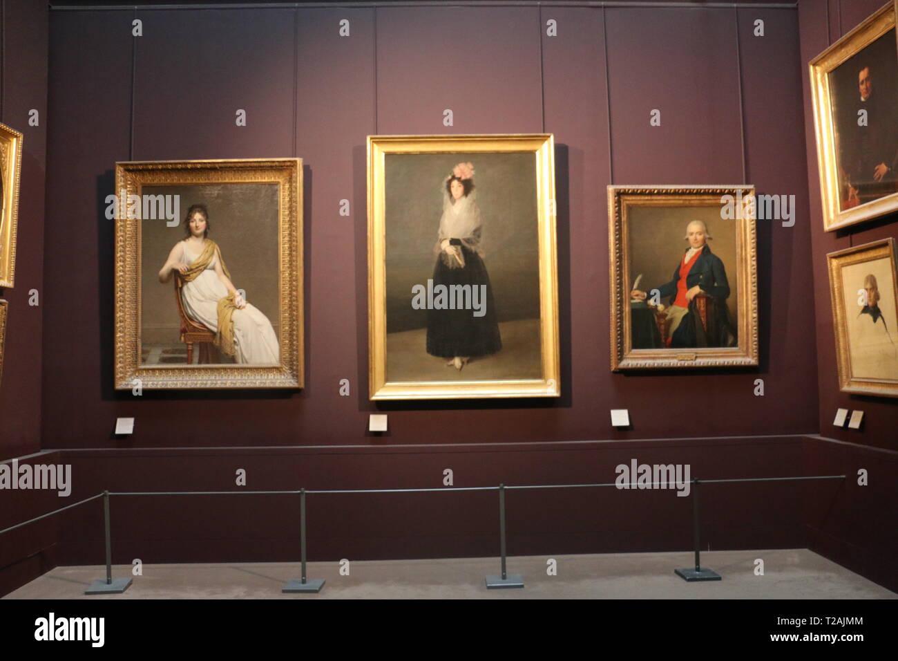 Europäische Gemälde im Louvre Stockfoto