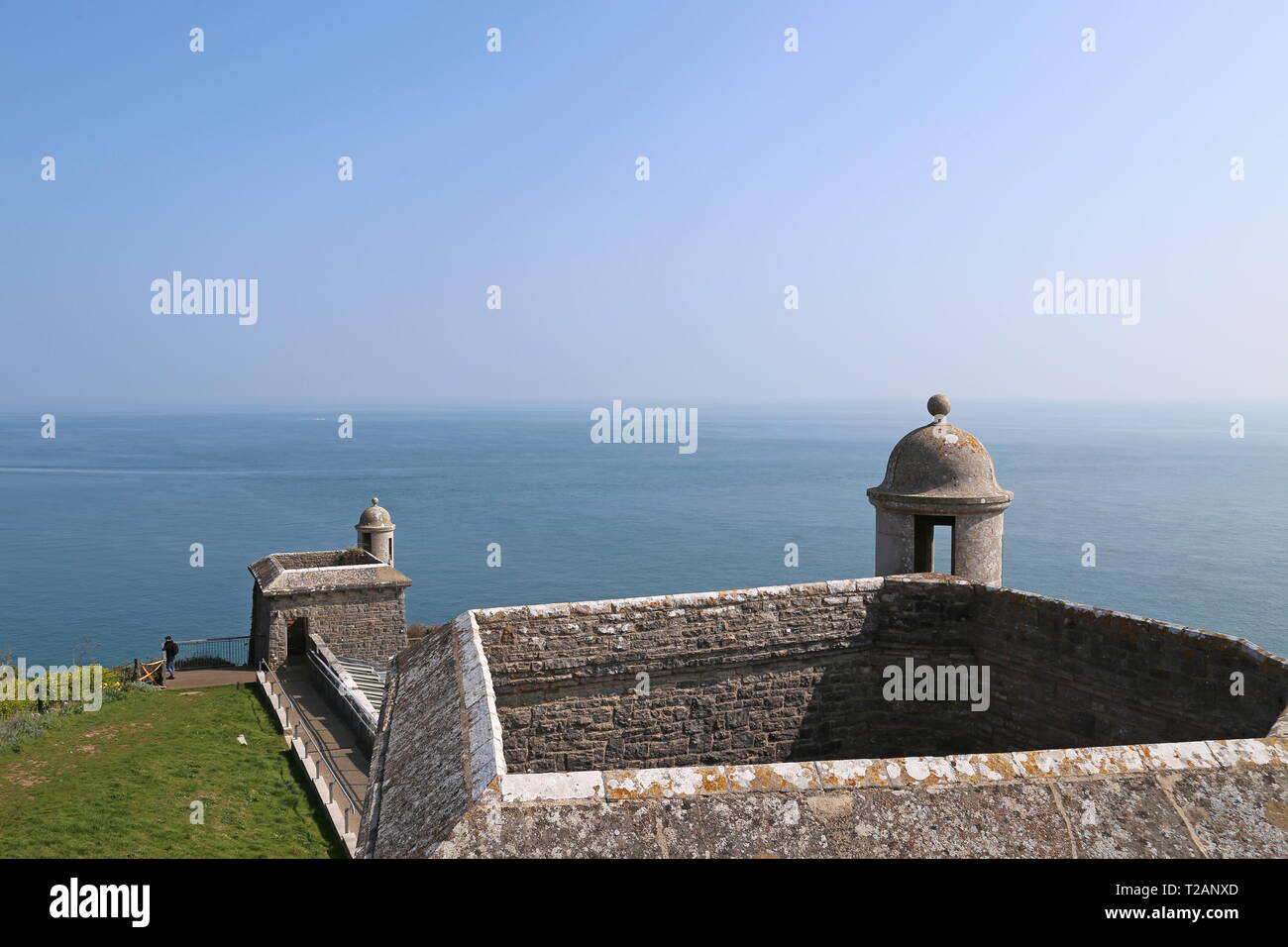 Durlston Schloss, Durlston Country Park, Swanage, Isle of Purbeck, Dorset, England, Großbritannien, USA, UK, Europa Stockfoto