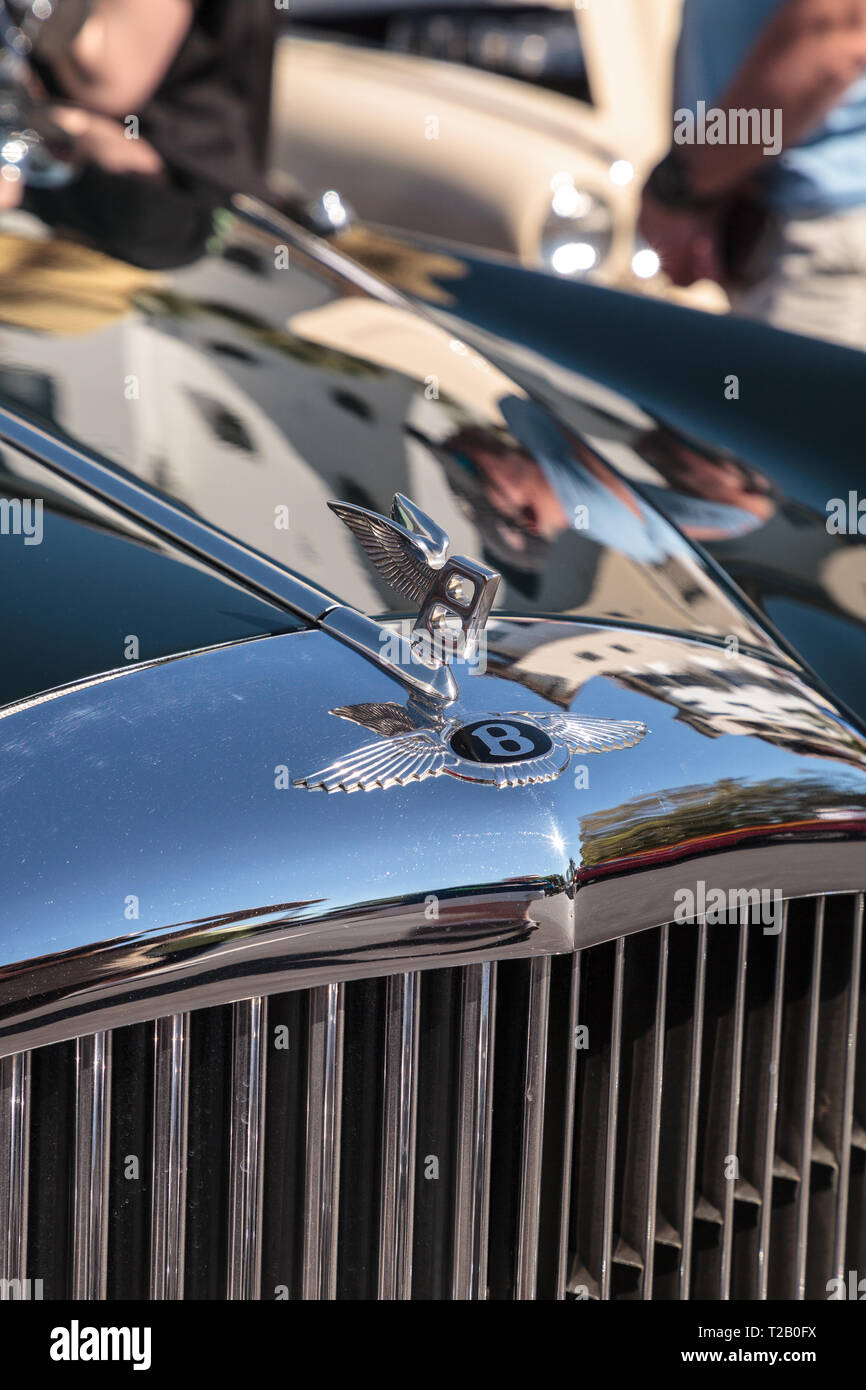 Naples, Florida, USA - März 23,2019: Selten blau 1962 Bentley S2 Continental Flying Spur auf der 32. jährlichen Neapel Depot Classic Car Show in Naples, FL Stockfoto