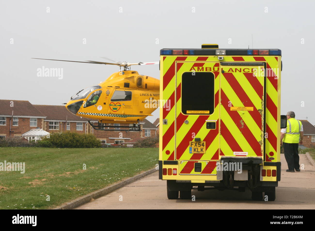 Air Ambulance, schnelle medizinische Antwort Stockfoto