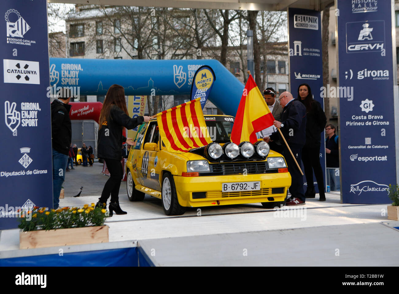Start der 67th Edition von Moritz historische Rallye Costa Brava in Girona, Spanien am 15.03.2019 Stockfoto