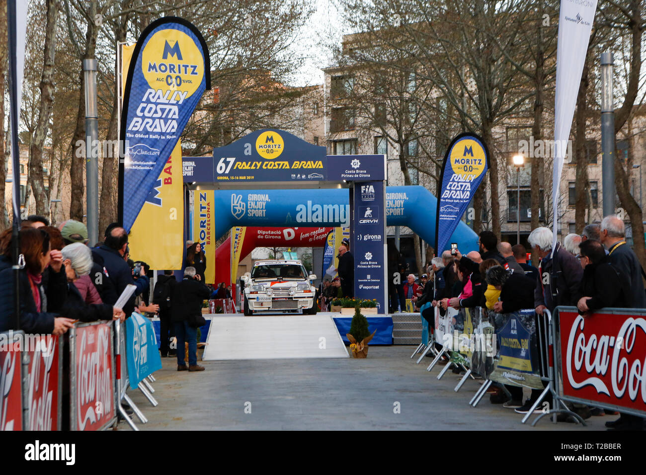 Start der 67th Edition von Moritz historische Rallye Costa Brava in Girona, Spanien am 15.03.2019 Stockfoto