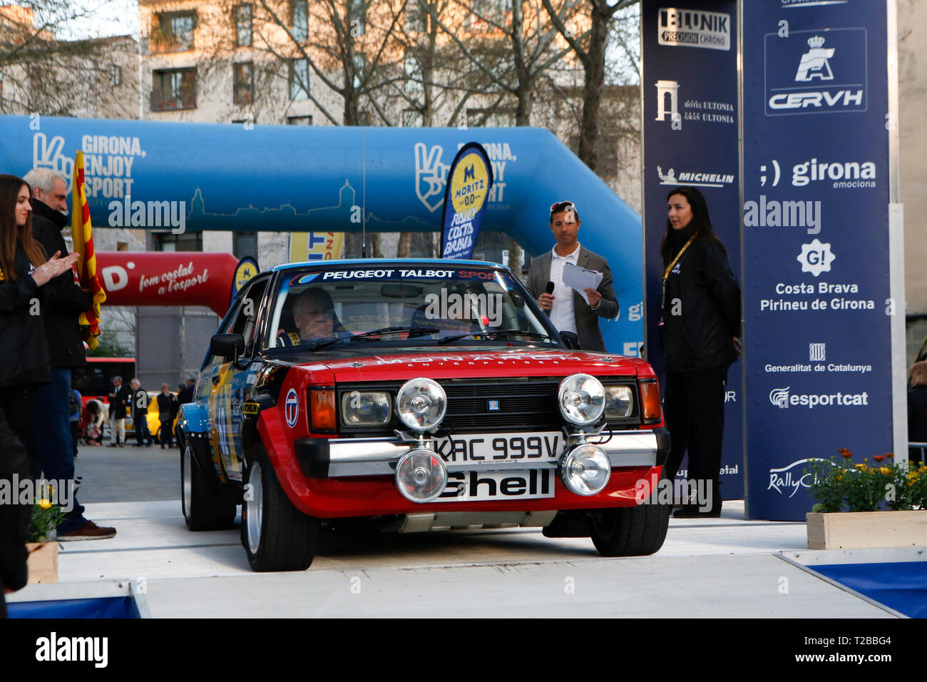 Start der 67th Edition von Moritz historische Rallye Costa Brava in Girona, Spanien am 15.03.2019 Stockfoto