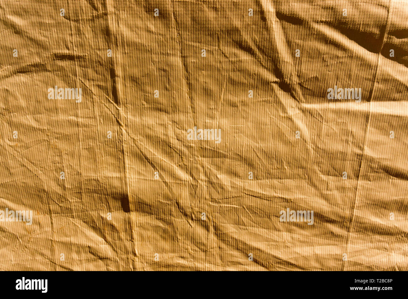 Faltige Papierstruktur Stockfoto