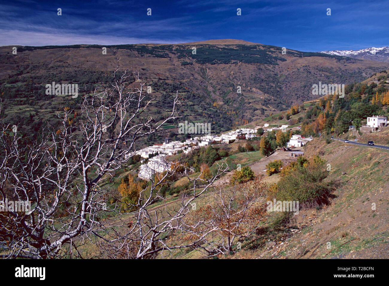 Bubion, ein Pueblo Blanco, La Alpajurras, Spanien Stockfoto