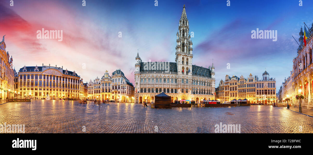 Grand Place in Brüssel, Belgien Stockfoto