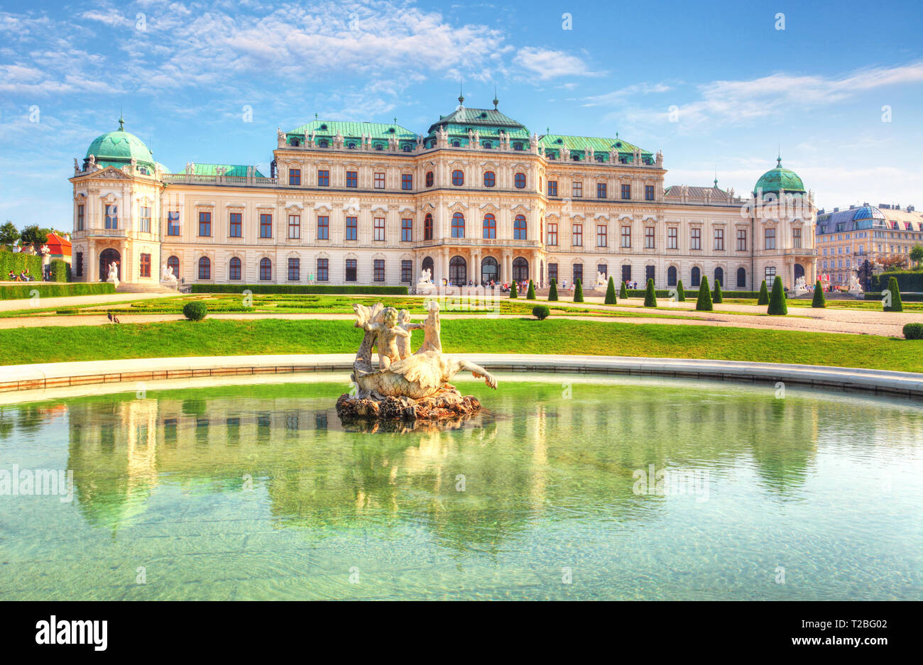 Schloss Belvedere in Wien, Österreich Stockfoto