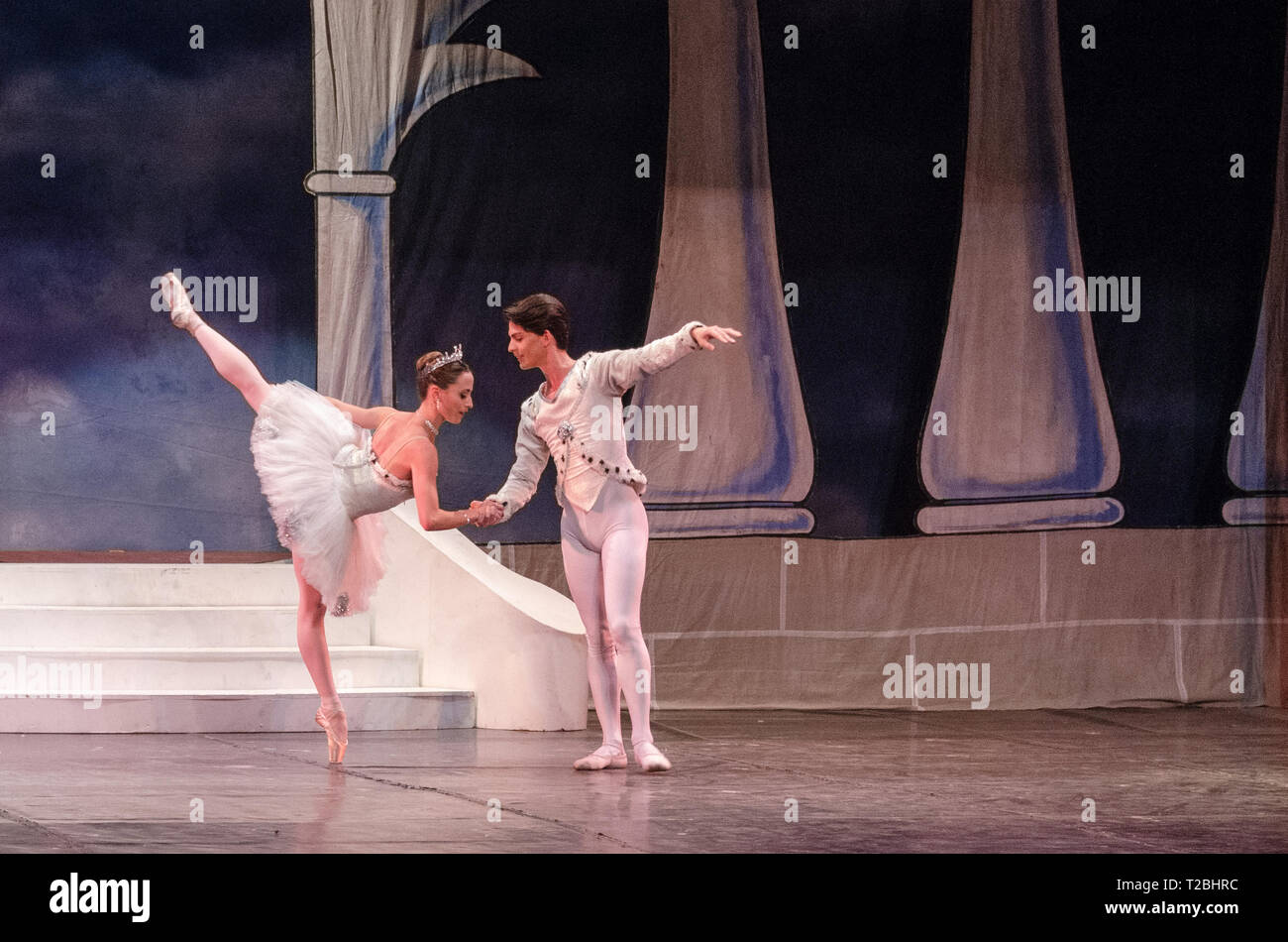 Cuban National Ballet spielt „Cinderella“ in Tearo La Caridad, Santa Clara, Kuba Stockfoto