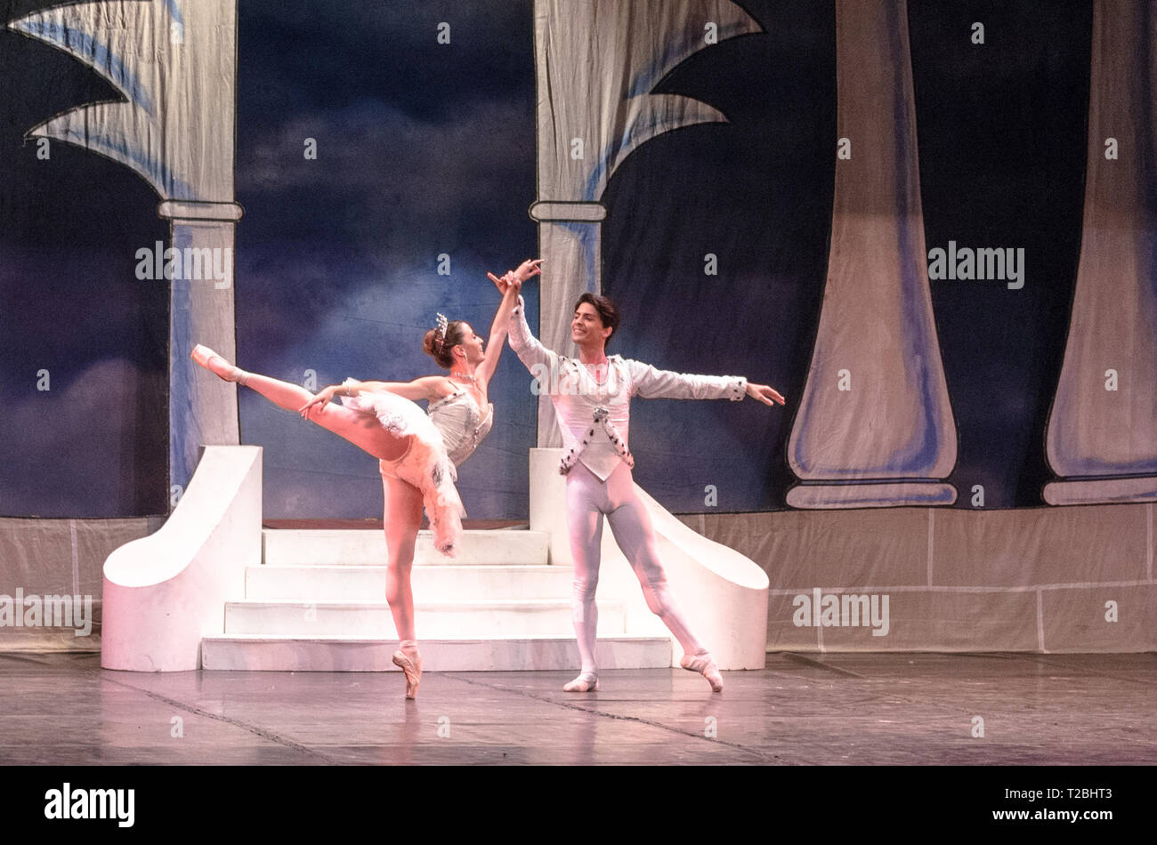 Cuban National Ballet spielt „Cinderella“ in Tearo La Caridad, Santa Clara, Kuba Stockfoto
