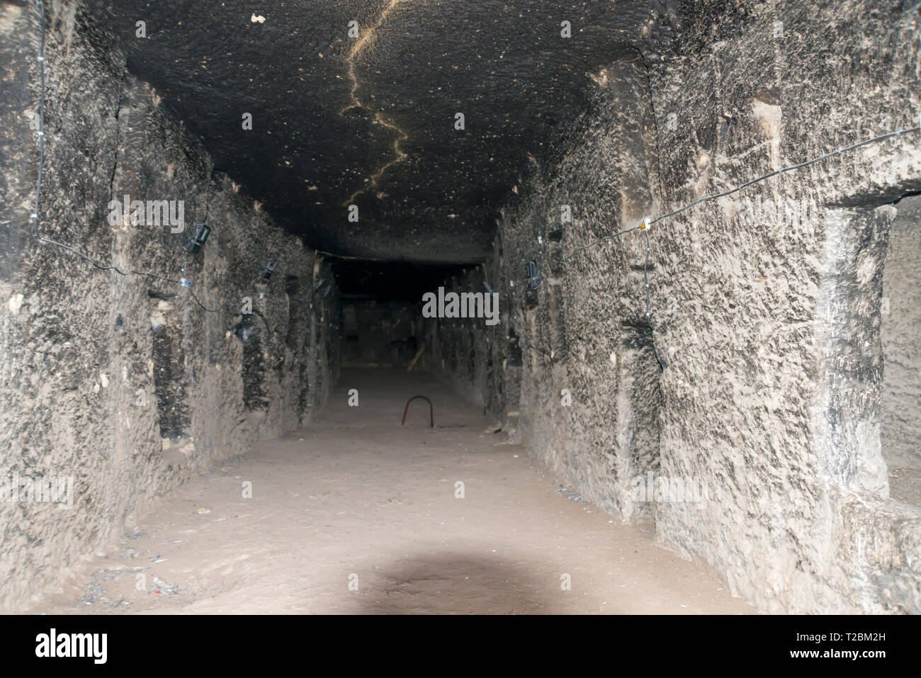 Manazan Höhlen, innerhalb der Grenzen des Taşkale Stadt Provinz Karaman, Türkei. Stockfoto