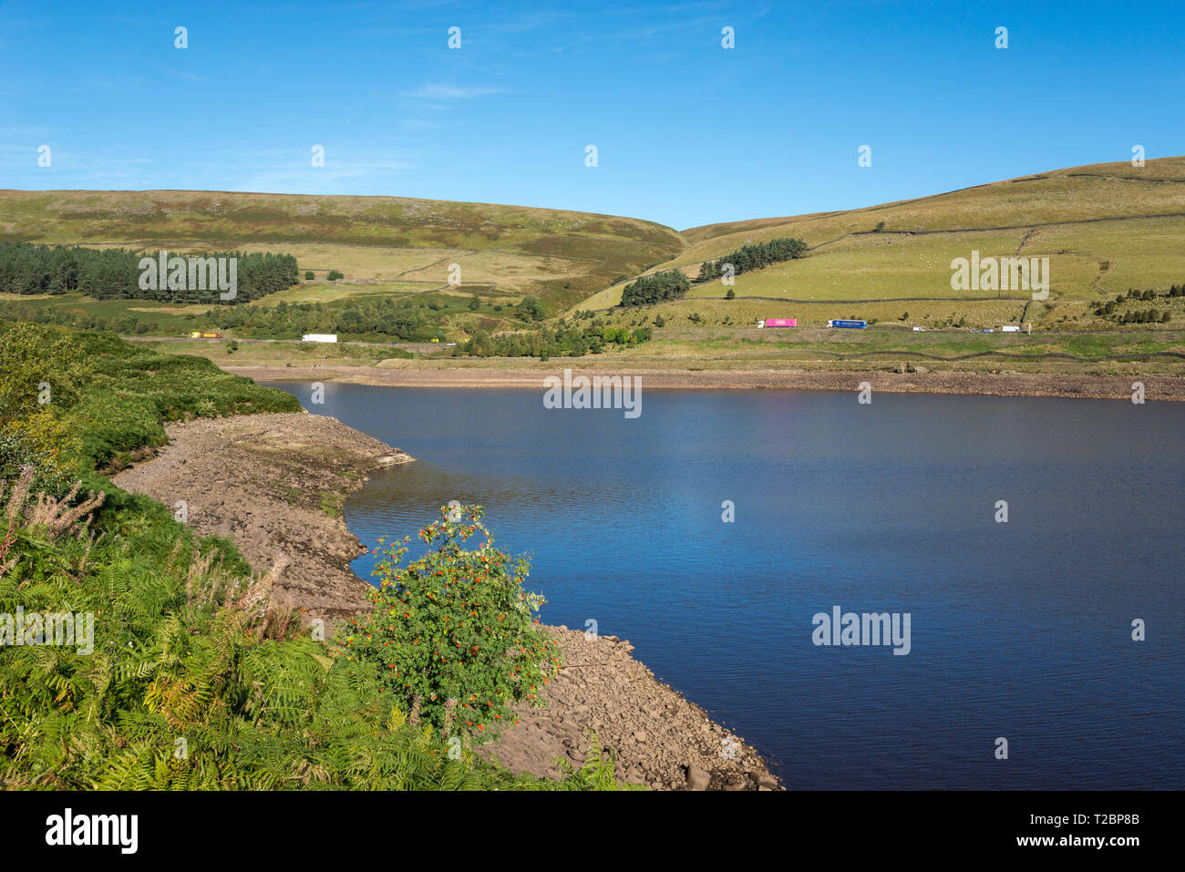 Woodhead Reservoir in der longdendale Tal, North Derbyshire, England. Stockfoto