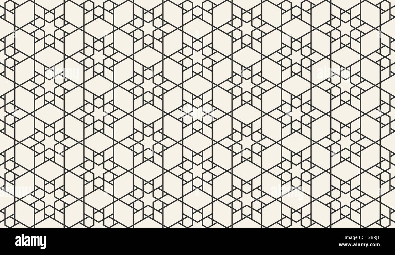 Islamische geometrischen dekorativen Hintergrund. Vector Illustration der abstrakten Nahtlose islamischen geometrische Muster für Ihr Design Stock Vektor