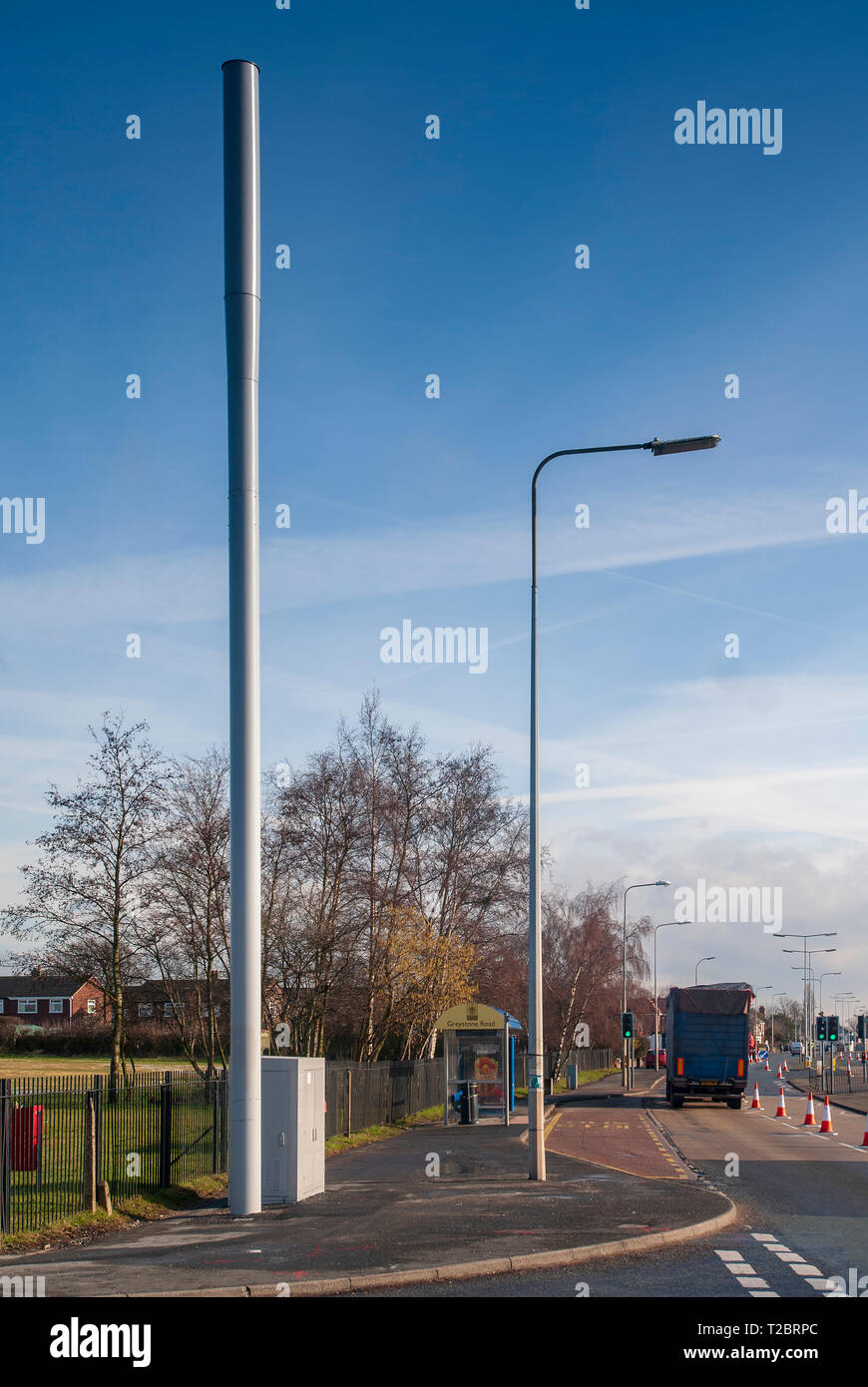 Mobiltelefon Straße. Stockfoto