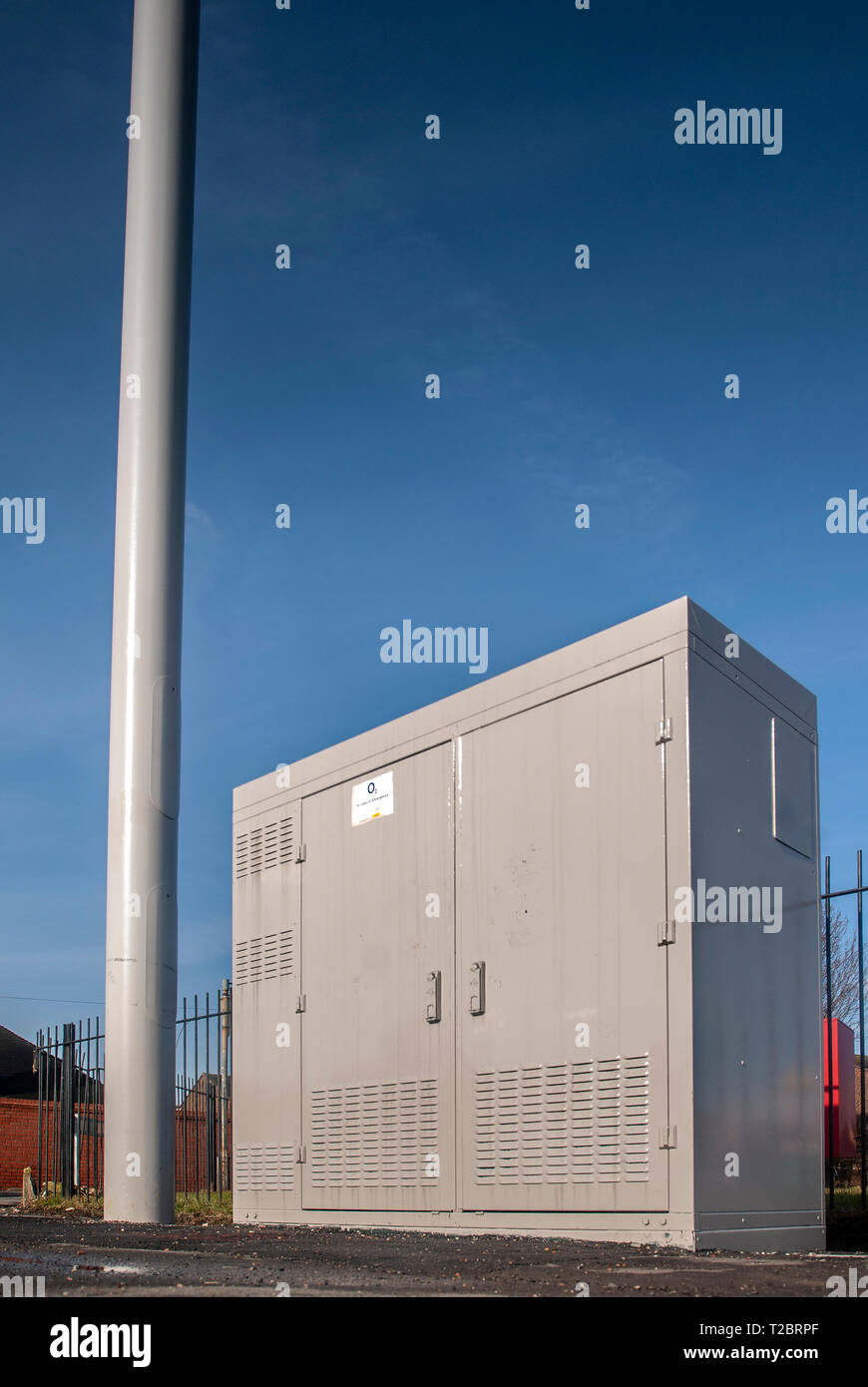 Mobiltelefon Straße. Stockfoto