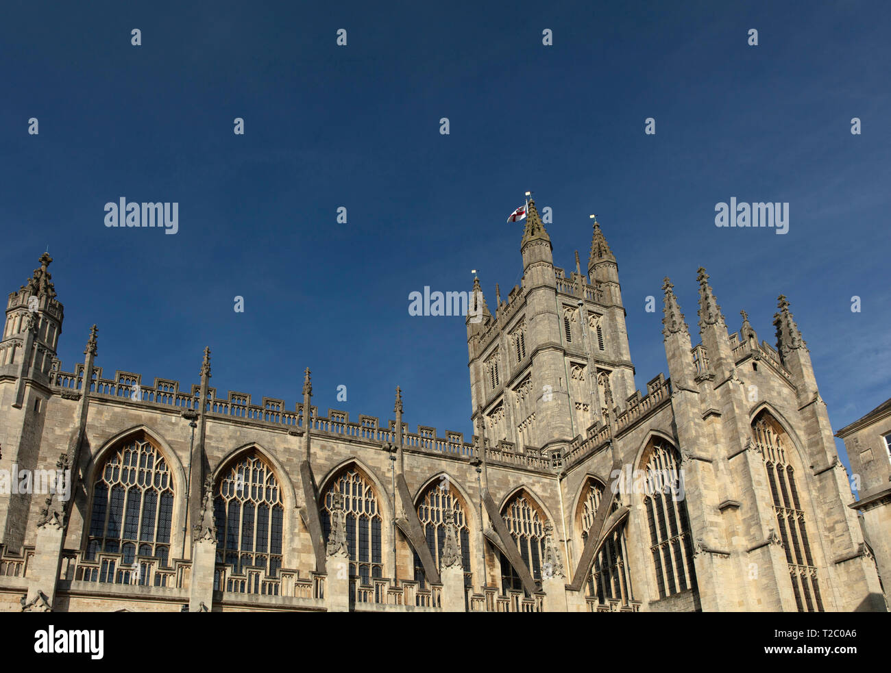 Badewanne, Somerset, UK, 22. Februar 2019, die Abtei von Bath Stockfoto