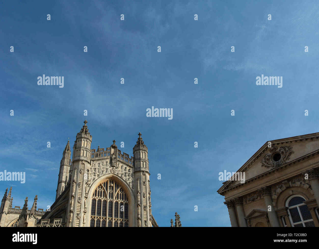 Badewanne, Somerset, UK, 22. Februar 2019, die Abtei von Bath Stockfoto