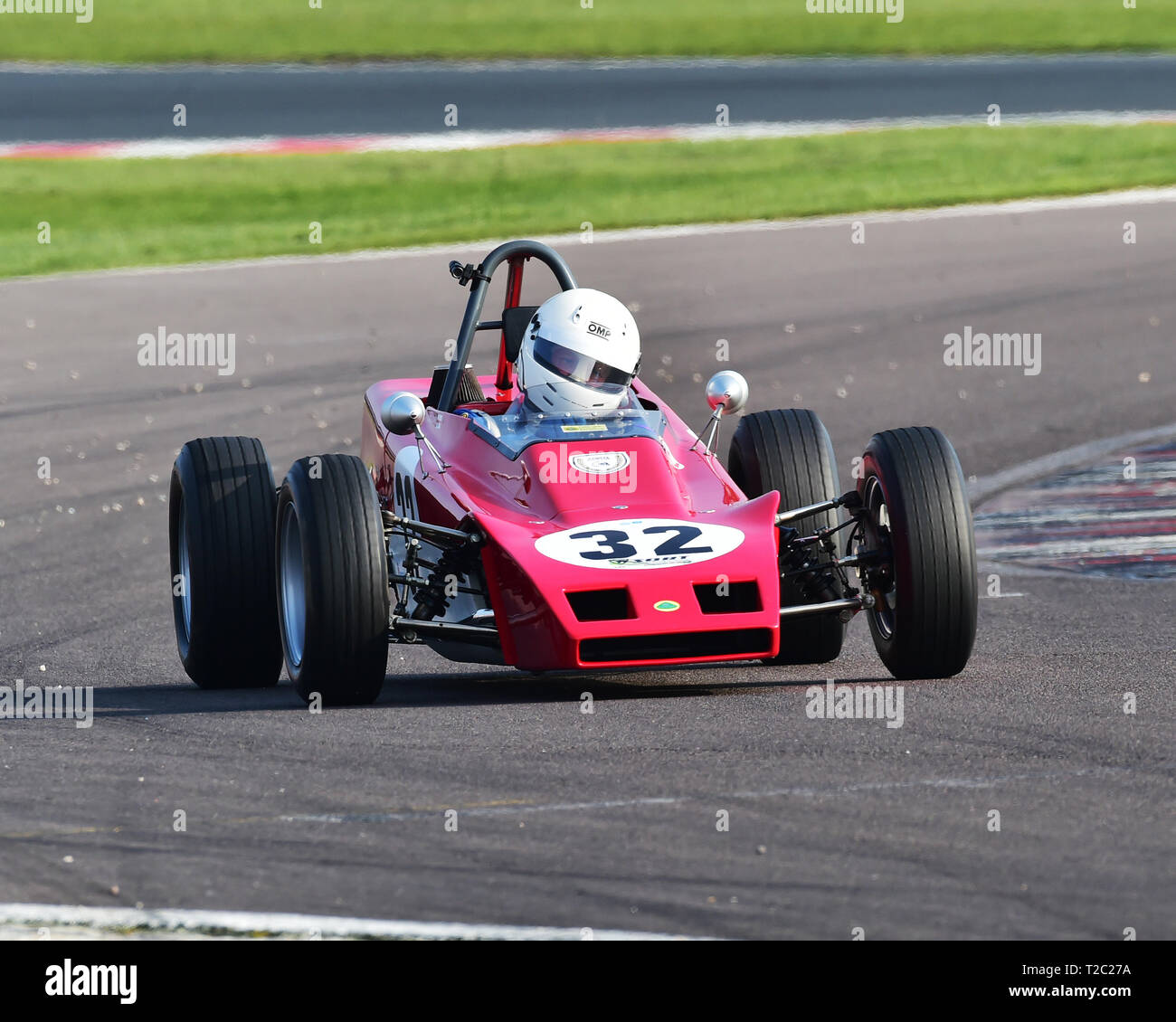 Nigel Adams, Lotus 61, historische Formel Ford, HSCC, Öffner, Samstag, den 30. März 2019, Donington Park, Chris McEvoy, Rundstrecke, CJM Photog Stockfoto