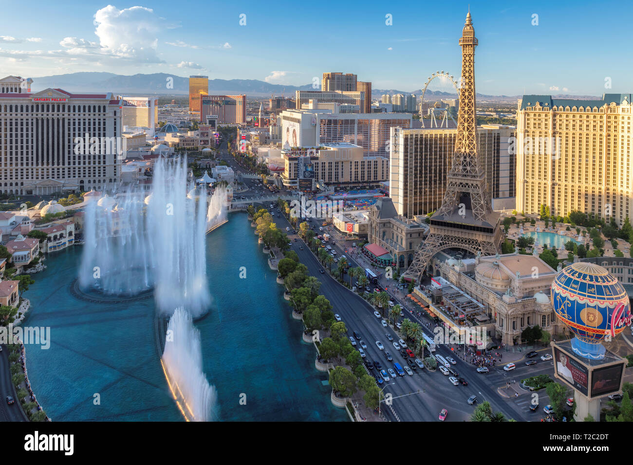 Weltberühmten Las Vegas Strip Stockfoto