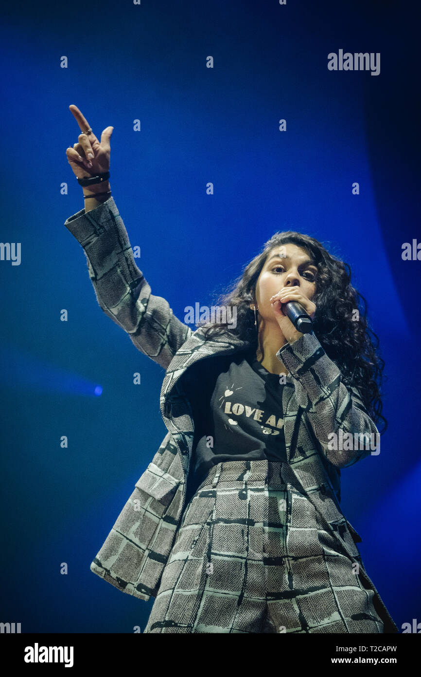Schweiz, Zürich - 31. März 2019. Der kanadische Sänger und Songwriter Alessia Cara führt ein Live Konzert im Hallenstadion in Zürich. (Foto: Gonzales Foto - Tilman Jentzsch). Credit: Gonzales Foto/Alamy leben Nachrichten Stockfoto
