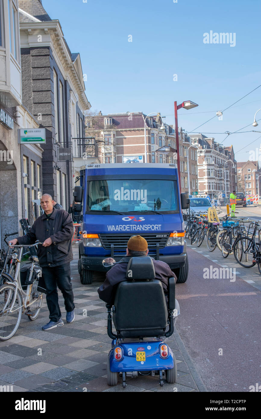 G4S Truck in Amsterdam Die Niederlande 2019 Stockfoto