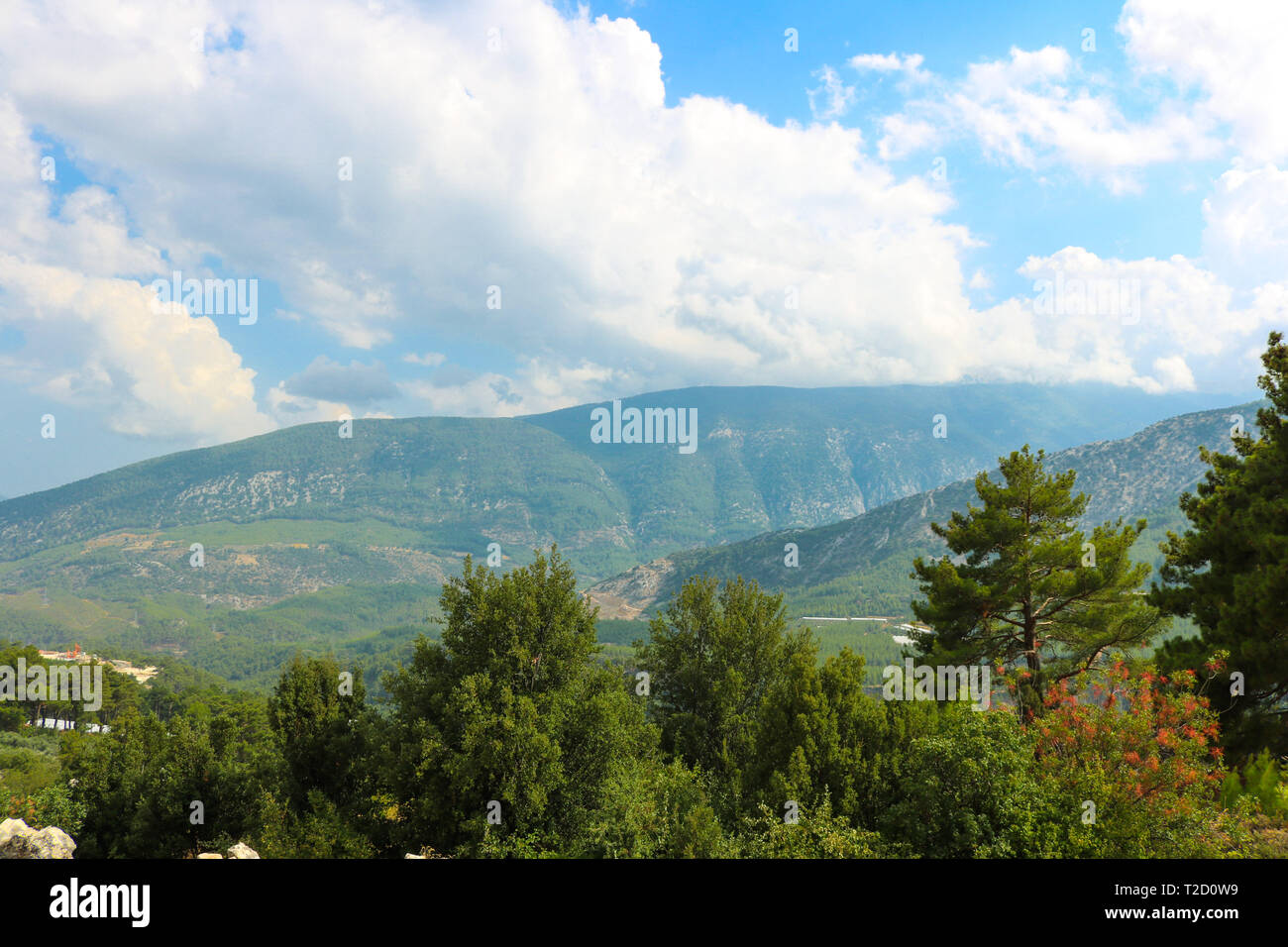 Ruinen der antiken Stadt Arykanda. In der Nähe von Antalya, Türkei. Stockfoto