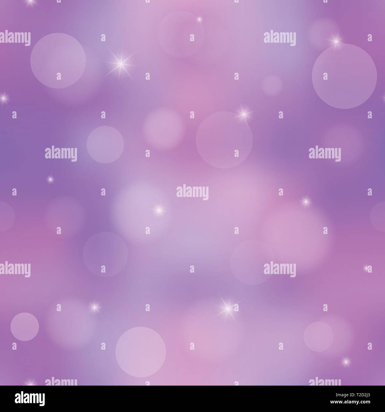 Magic kosmischen nahtlose Muster. Rosa, Violett und Blau Farbverlauf Hintergrund mit Glanz und Bokeh. Vector Illustration. Stock Vektor