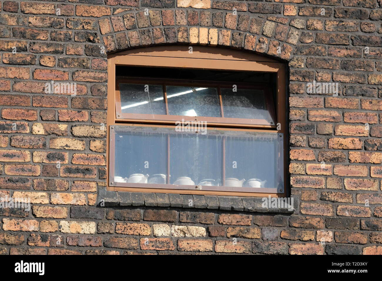 Topf bank Fenster, Stoke-on-Trent Stockfoto