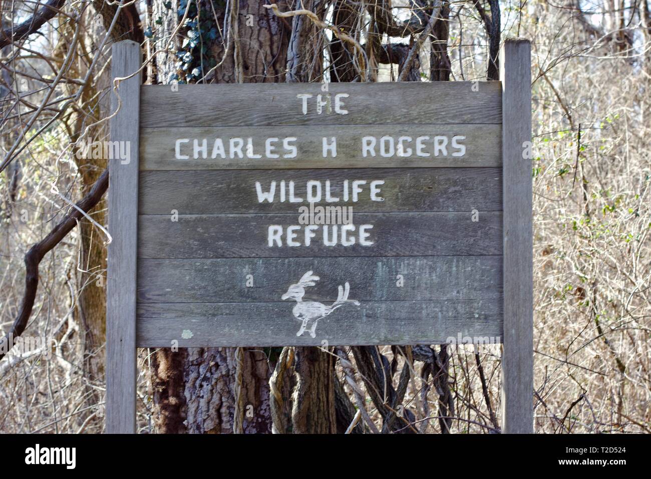 Die Charles H. Rogers Wildlife Refuge in Princeton, New Jersey, USA Stockfoto