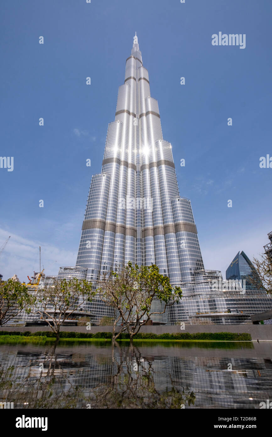 Burj Dubai Wolkenkratzer in Dubai, Vereinigte Arabische Emirate Stockfoto