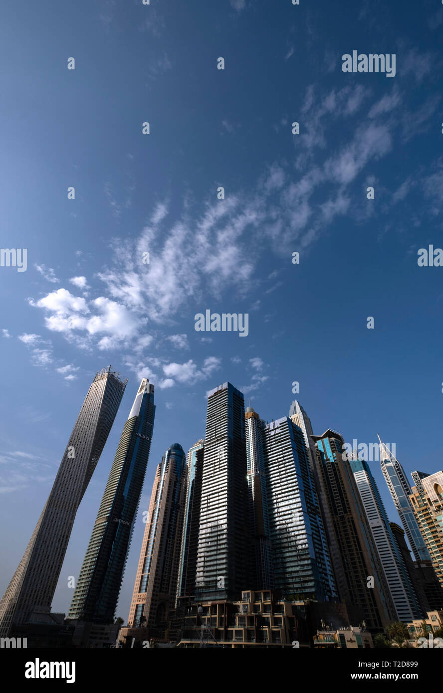 Dubai Marina, Dubai, Vereinigte Arabische Emirate Stockfoto