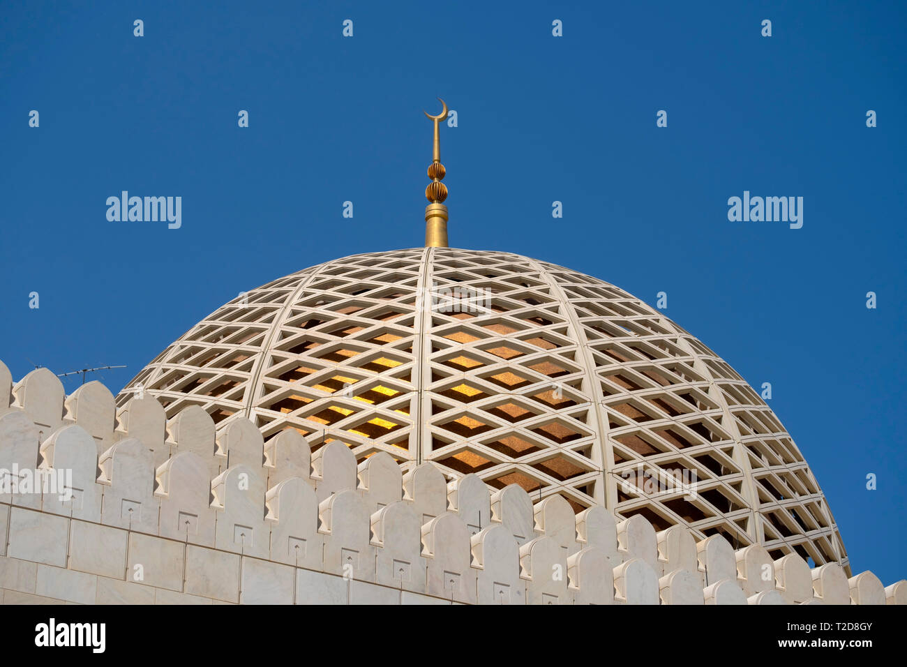 Sultan Qaboos Grand Mosque in Muscat, Oman Stockfoto
