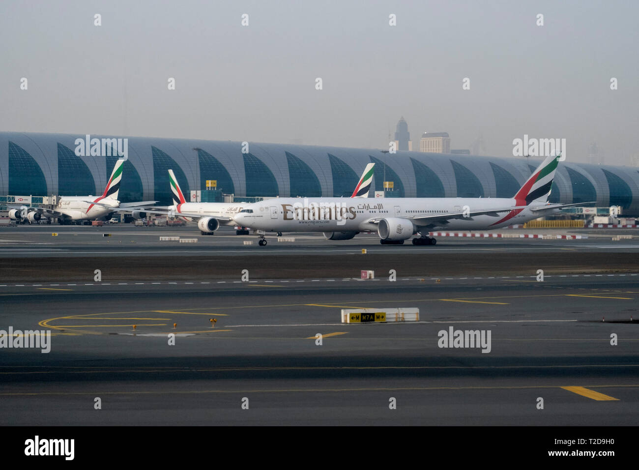 Emirates Boeing 777-36 N (ER) Flugzeug Stockfoto