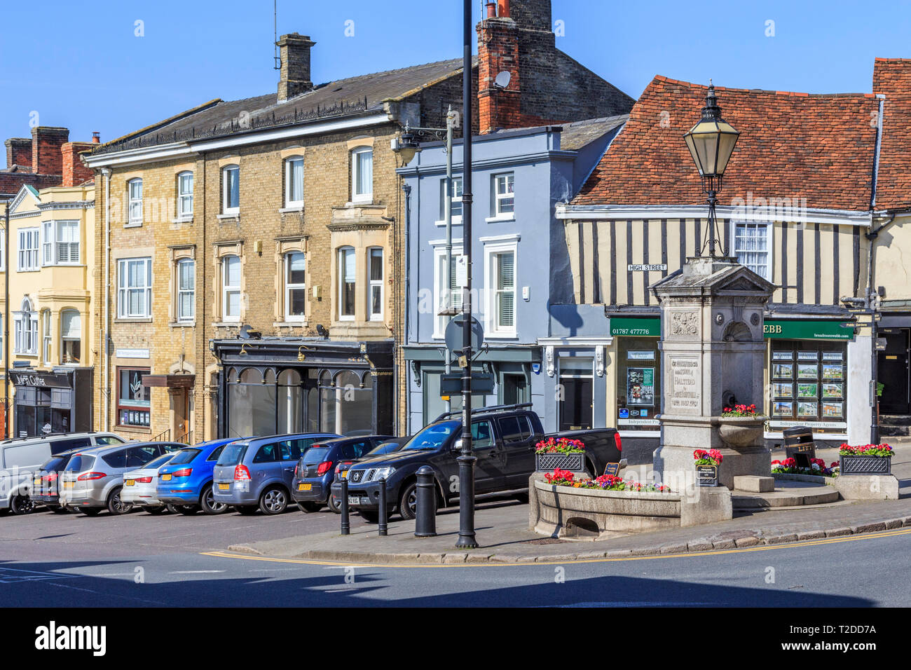 Hadleigh Stadtzentrum, Suffolk, England, UK, GB Stockfoto