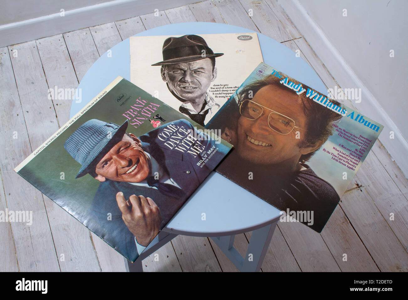 Zwei Frank Sinatra und Andy Williams Covern Stockfoto
