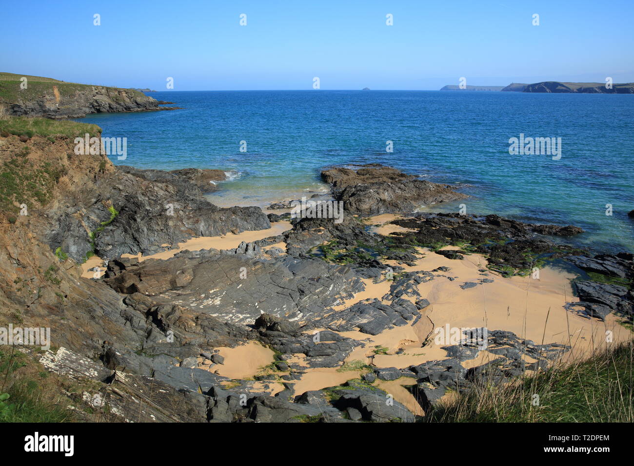 Harlyn Bay, North Cornwall, England, Großbritannien Stockfoto