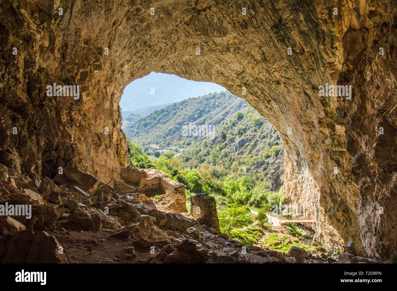 Peshna Höhle in Mazedonien Stockfoto
