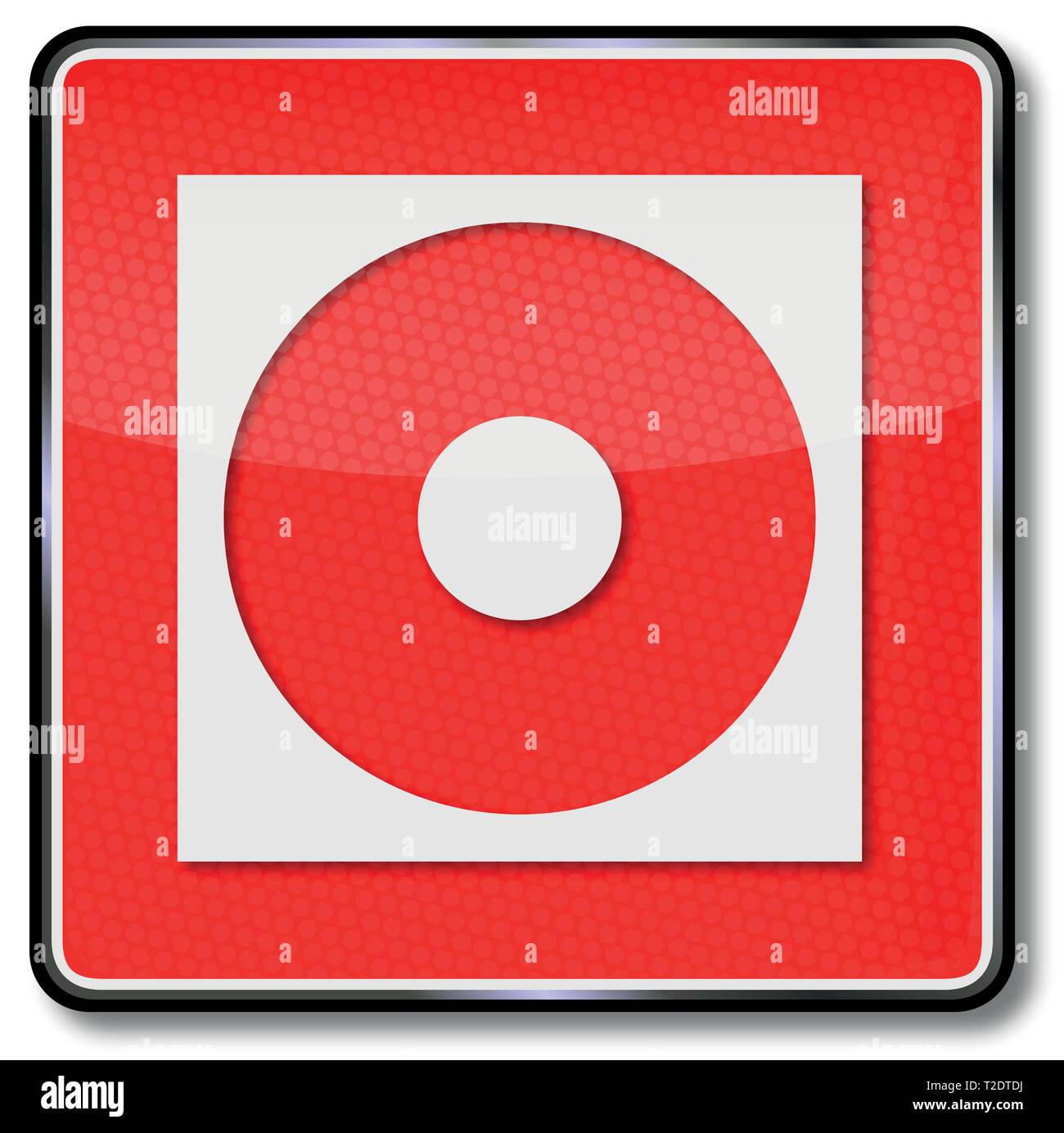 Feuerwehr alarmieren und großen Lärm Stock Vektor