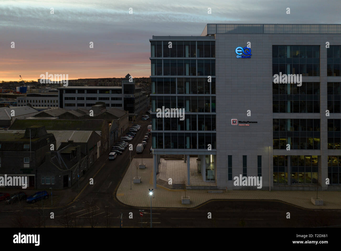 Annan House, Aberdeen City Centre Büro Baustein für Öl- und Gasunternehmen. Stockfoto