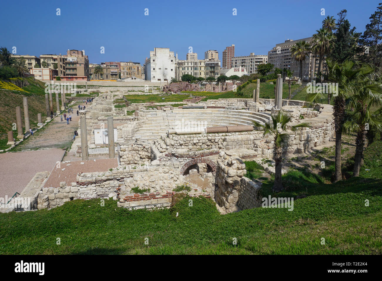 Alexandria, Ägypten: Kom el-Dikka, ein Polish-Egyptian archäologische und  Erhaltung Projekt, eine antike Stadt Zentrum aufgedeckt hat Stockfotografie  - Alamy