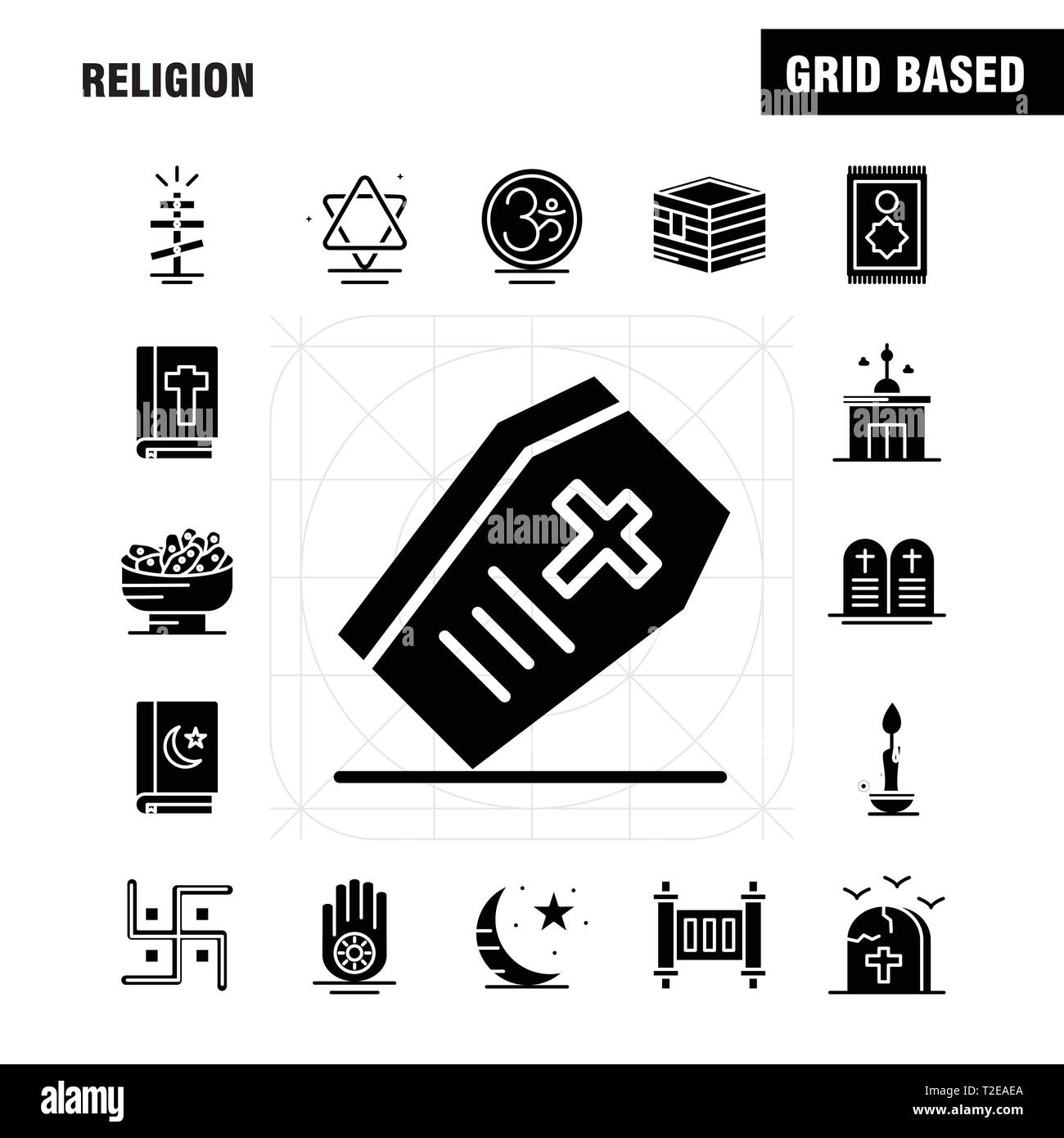Religion Feste Glyphe Icons Set Fur Infografiken Mobile Ux Ui Kit Und Print Design Gehoren Sarg Urlaub Religion Religion Beten Kirche Musli Stock Vektorgrafik Alamy