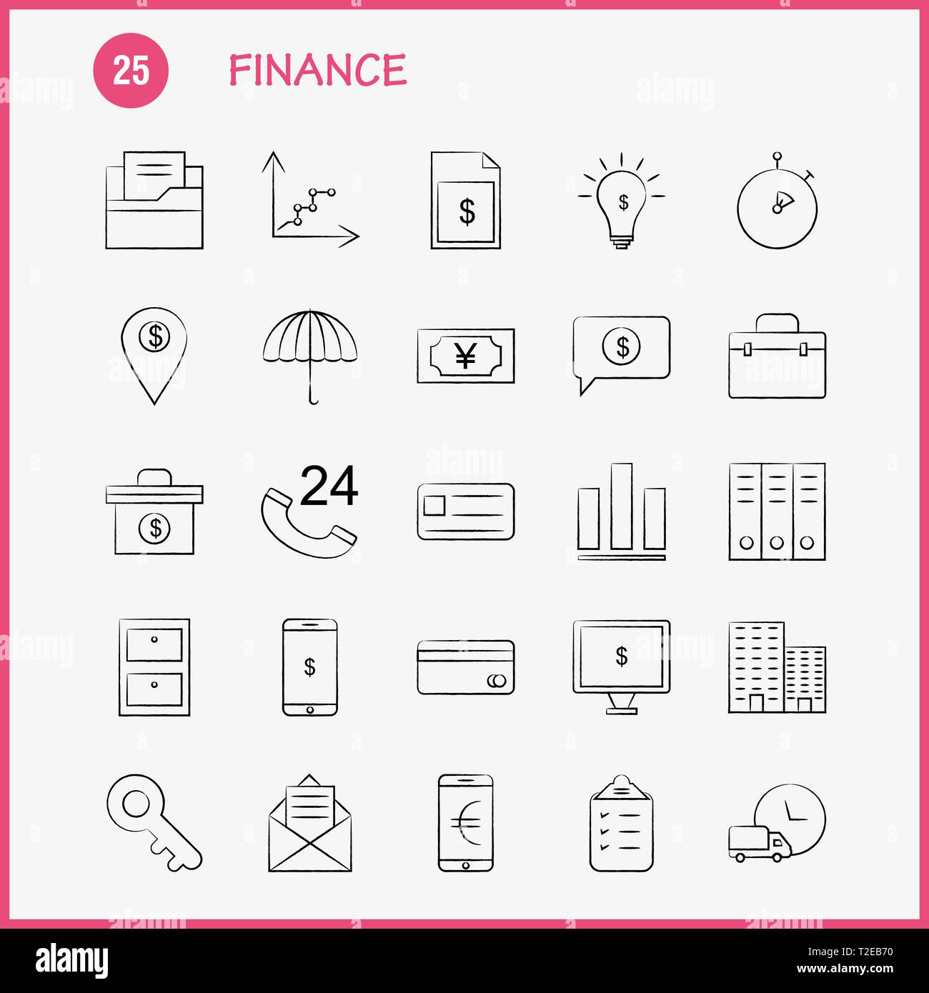 Essen Hand Gezeichneten Symbole Fur Infografiken Mobile Ux Ui Kit