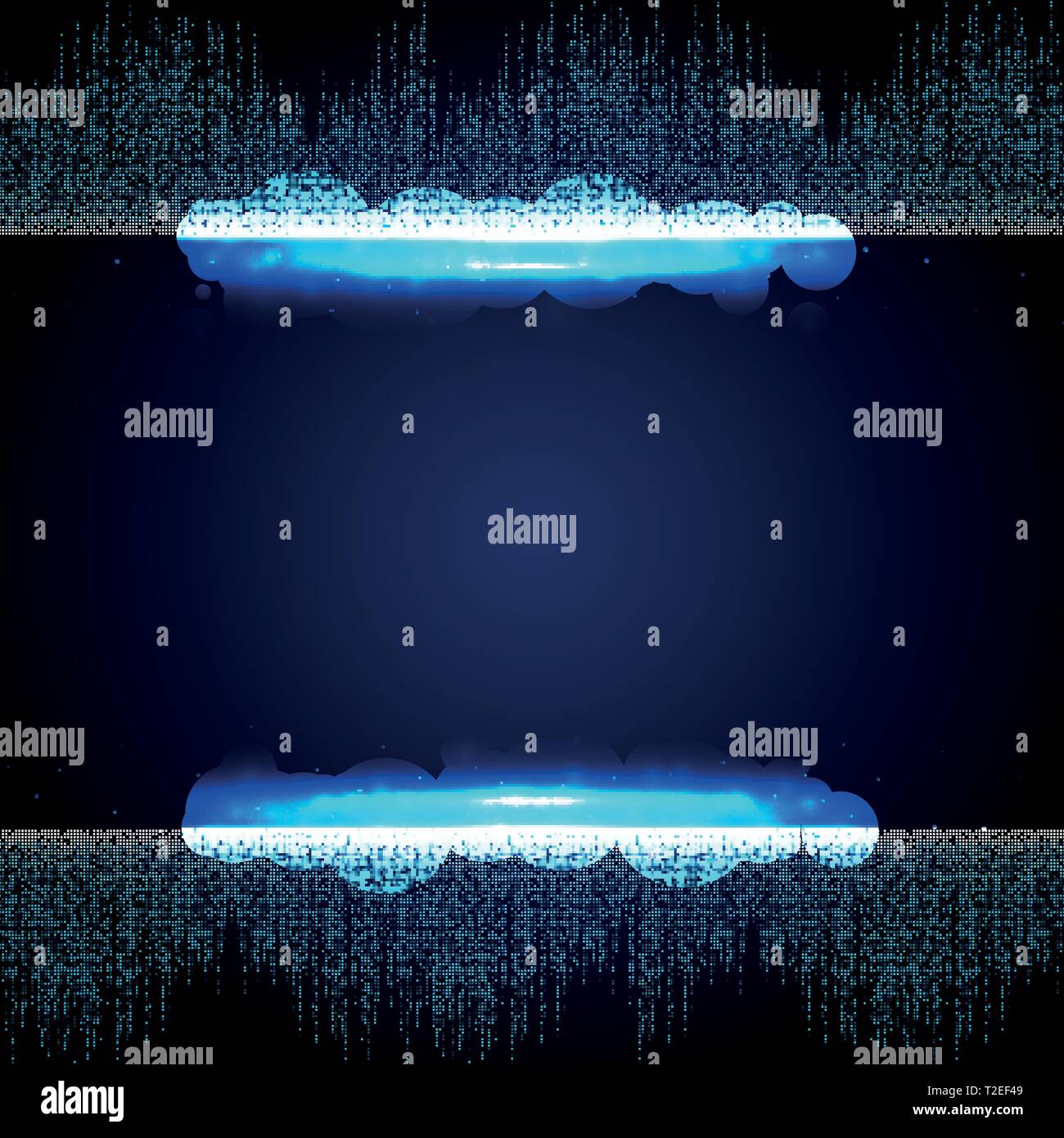 Abstrakt Blau futuristisch aus quadratischen Zusammenhang Muster Hintergrund. Sie können für die grafische Gestaltung, Hi Tech, Plakat, Buch, Artwork illustration Vektor verwenden. Stock Vektor