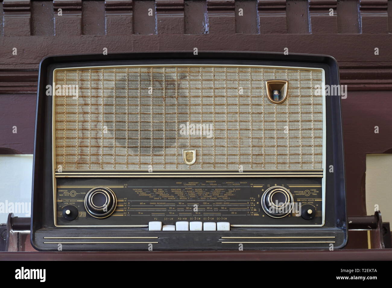 Alte antike Radio Stockfoto