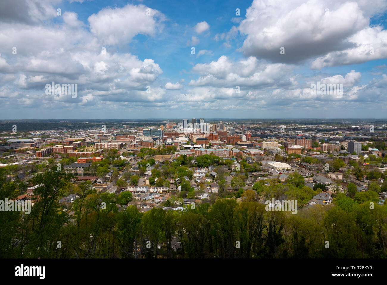 USA Alabama Birmingham Übersicht der südlichen Stadt AL Stockfoto
