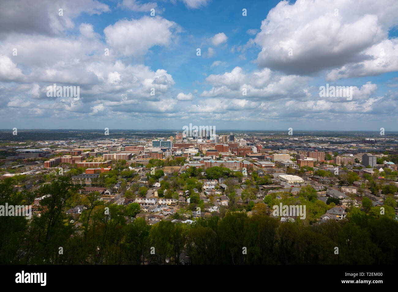 USA Alabama Birmingham Übersicht der südlichen Stadt AL Stockfoto