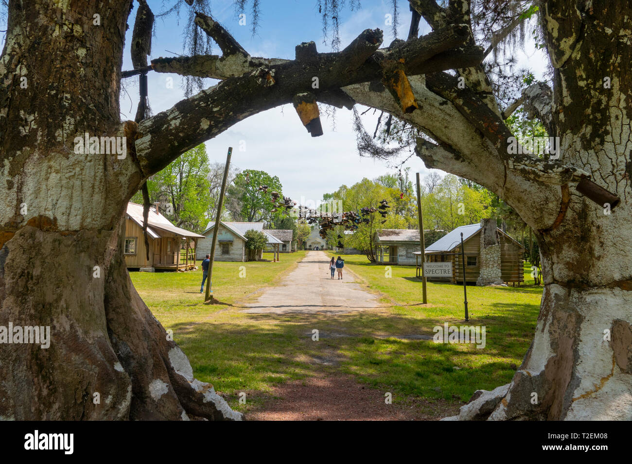 USA, Montgomery Alabama Pistole Rutsche Insel der Stadt Gespenst Film für die Tim Burton film Big Fish Called Stockfoto