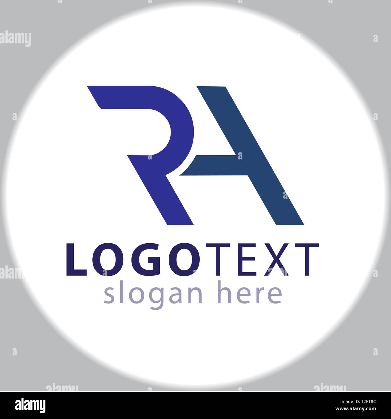 RH Initial logo Symbol vektor Vorlage Stockfoto