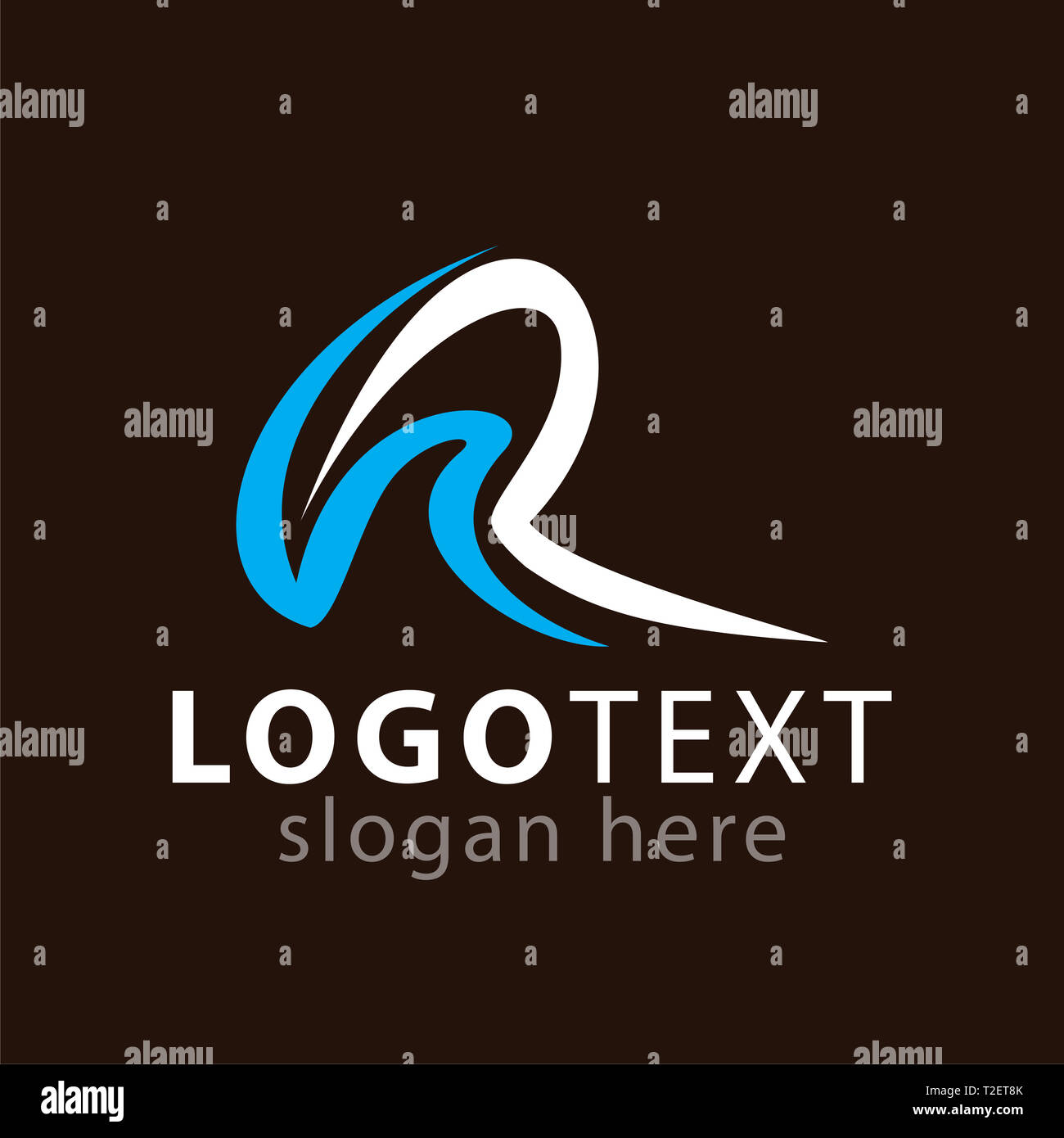 RH Initial logo Symbol vektor Vorlage Stockfoto