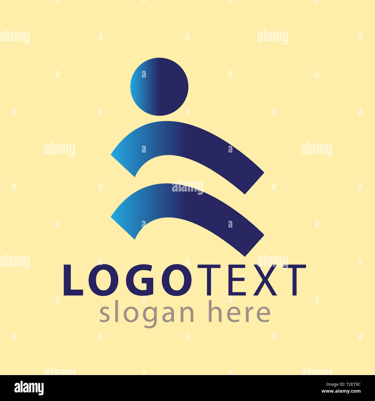 Menschen abstrakte logo Symbol vektor Vorlage Stockfoto